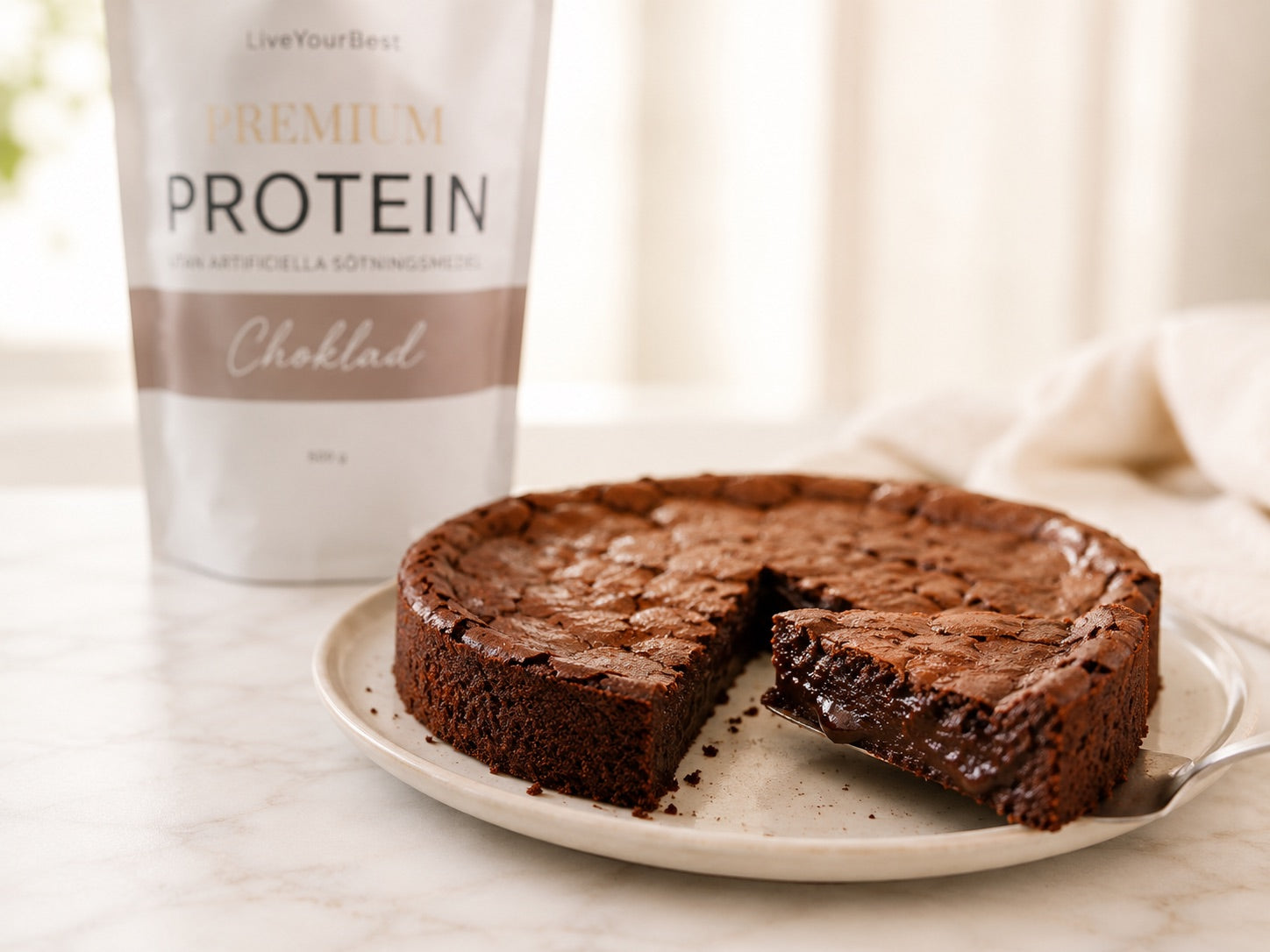 Proteinkladdkaka
